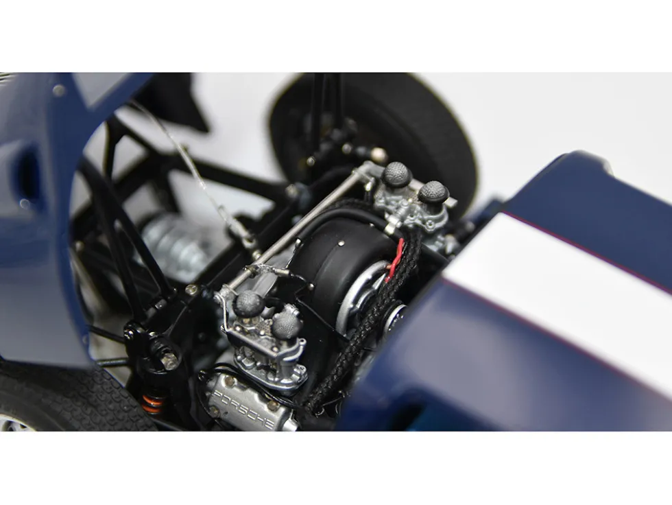 Porsche 904 Carrera GTS Dark Blue with White Stripe "Bonhams Scottsdale Auction 2017" Limited Edition to 1000 pieces Worldwide 1/18 Diecast Model Car by CMC