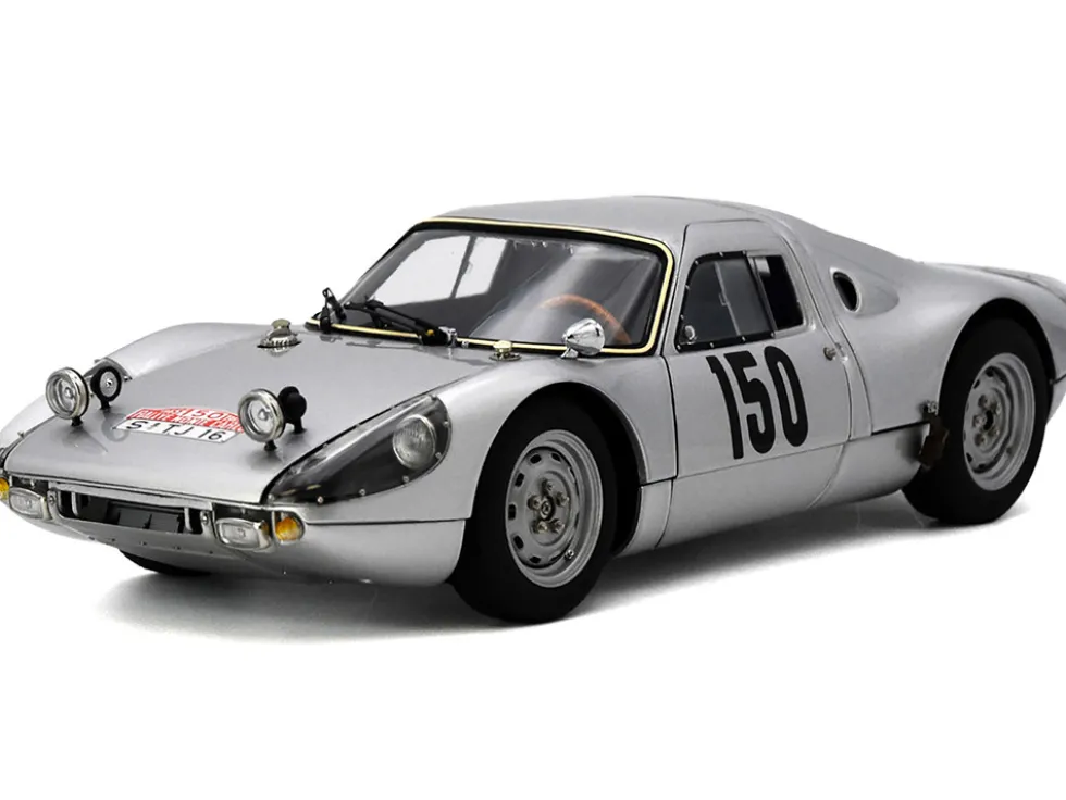 Porsche 904 Carrera GTS #150 Eugen Bohringer - Rolf Wutherich 2nd Place "Rallye Monte Carlo" (1965) Limited Edition to 1500 pieces Worldwide 1/18 Diecast Model Car by CMC