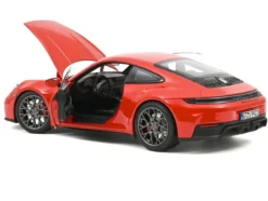 2024 Porsche 911 Carrera 4 GTS Guards Red 1/18 Diecast Model Car by Norev