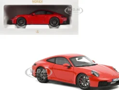 2024 Porsche 911 Carrera 4 GTS Guards Red 1/18 Diecast Model Car by Norev