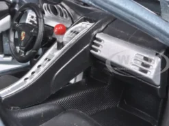 Porsche Carrera GT Silver with Black Interior 1/18 Diecast Model Car Motormax 73163
