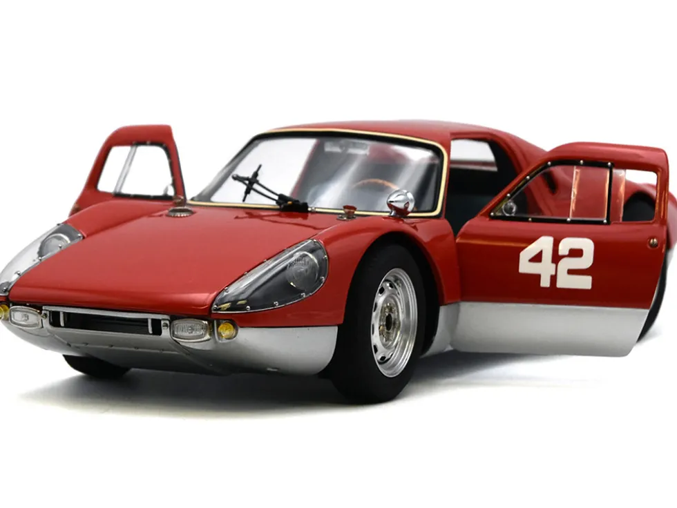 Porsche 904 Carrera GTS #42 Red "Pebble Beach Auction 2017" Limited Edition to 1000 pieces Worldwide 1/18 Diecast Model Car by CMC
