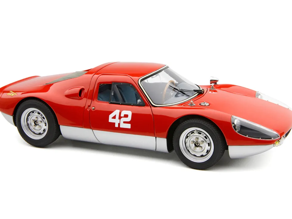 Porsche 904 Carrera GTS #42 Red "Pebble Beach Auction 2017" Limited Edition to 1000 pieces Worldwide 1/18 Diecast Model Car by CMC