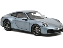 2024 Porsche 911 Carrera Polar Silver Metallic 1/18 Diecast Model Car by Norev