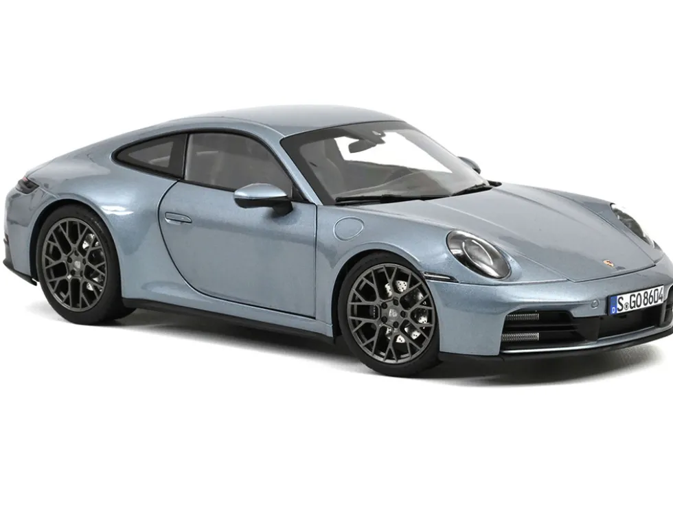 2024 Porsche 911 Carrera Polar Silver Metallic 1/18 Diecast Model Car by Norev