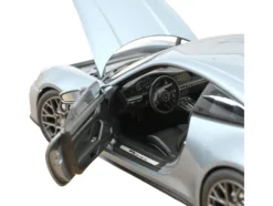 2024 Porsche 911 Carrera Polar Silver Metallic 1/18 Diecast Model Car by Norev
