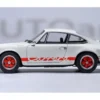 Porsche 911 Carrera 2.7 RS Grand Prix White with Red Stripes and Wheels 1/18 Model Car by Autoart