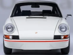 Porsche 911 Carrera 2.7 RS Grand Prix White with Red Stripes and Wheels 1/18 Model Car by Autoart