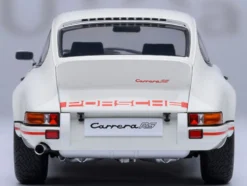 Porsche 911 Carrera 2.7 RS Grand Prix White with Red Stripes and Wheels 1/18 Model Car by Autoart