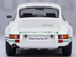 Porsche 911 Carrera 2.7 RS Grand Prix White with Green Stripes and Wheels 1/18 Model Car by Autoart