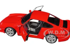 1997 Porsche 911 (993) Carrera RS Guards Red 1/18 Diecast Model Car by Solido
