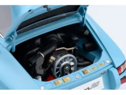 Porsche 911 Carrera 2.7 RS Gulf Blue with Black Stripes and Wheels 1/18 Model Car by Autoart