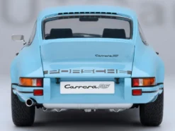 Porsche 911 Carrera 2.7 RS Gulf Blue with Black Stripes and Wheels 1/18 Model Car by Autoart