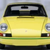 Porsche 911 Carrera 2.7 RS Light Yellow with Green Stripes and Wheels 1/18 Model Car by Autoart