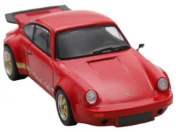 1974 Porsche 911 Carrera RS 3.0 Red with Gold Stripes 1/64 Model Car by Spark