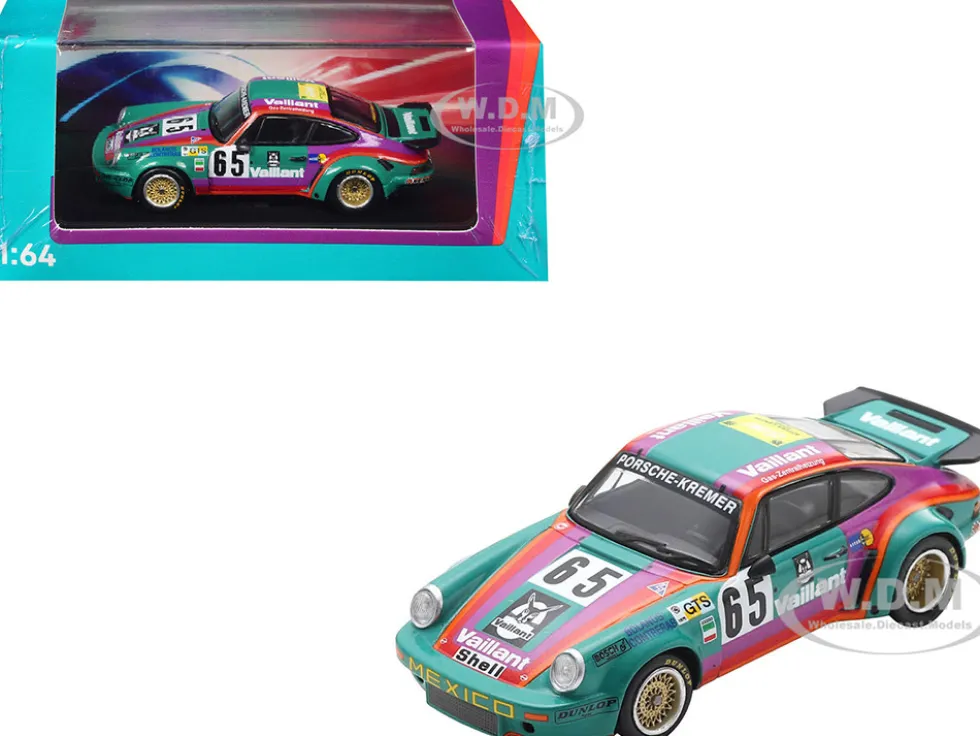 Porsche 911 Carrera RSR #65 Juan Carlos Bolanos - Andres Contreras - Billy Sprowls "Porsche Kremer Racing Team" "24 Hours of Le Mans" (1975) 1/64 Model Car by Spark