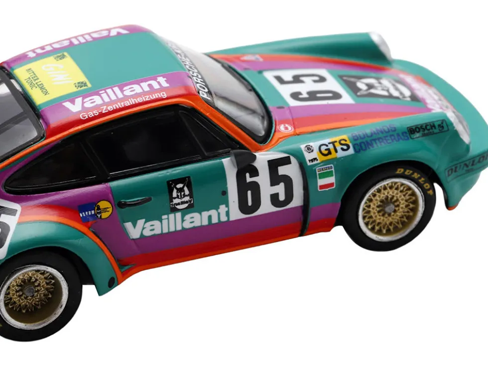 Porsche 911 Carrera RSR #65 Juan Carlos Bolanos - Andres Contreras - Billy Sprowls "Porsche Kremer Racing Team" "24 Hours of Le Mans" (1975) 1/64 Model Car by Spark