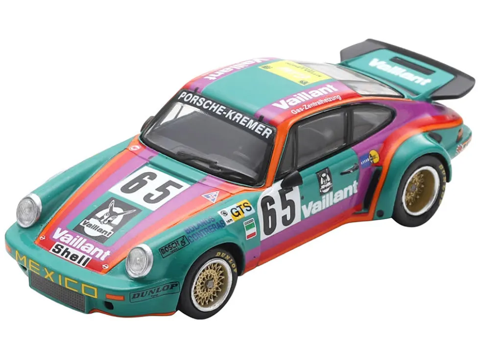Porsche 911 Carrera RSR #65 Juan Carlos Bolanos - Andres Contreras - Billy Sprowls "Porsche Kremer Racing Team" "24 Hours of Le Mans" (1975) 1/64 Model Car by Spark