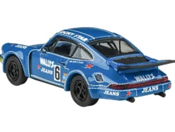 1975 Porsche 911 Carrera RSR 3.0 #6 "Kremer Racing - Wallys Jeans" Blue 1/64 Diecast Model Car by Paragon Models