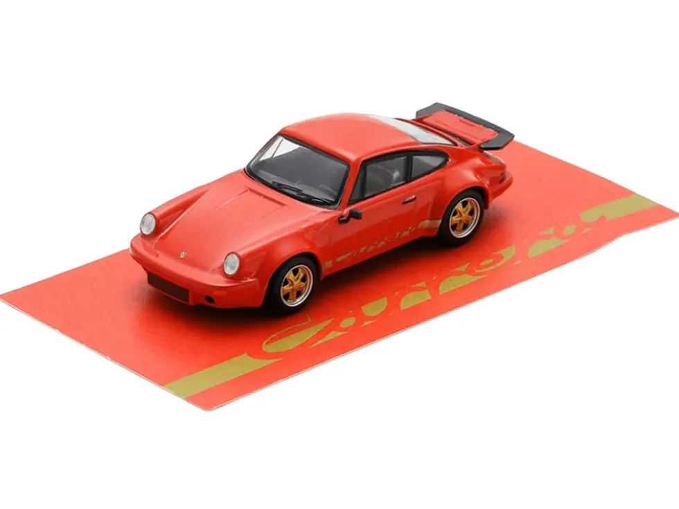 1974 Porsche 911 Carrera RSR 3.0 Orange 1/64 Model Car by Spark