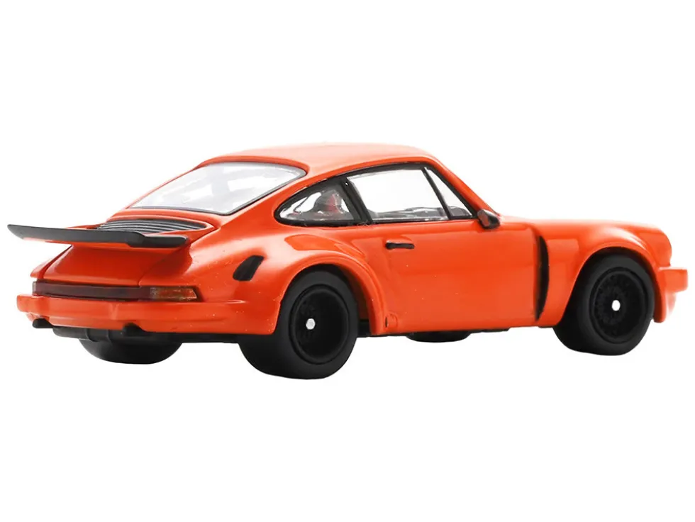 1974 Porsche 911 Carrera RSR 3.0 Orange 1/64 Model Car by Spark