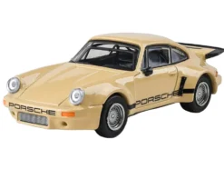 Porsche 911 Carrera RSR 3.0 Sahara Beige with Black Stripes 1/64 Diecast Model Car by Paragon Models