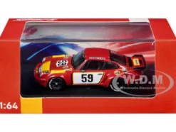 Porsche 911 Carrera RSR #59 Tim Schenken - Howden Ganley "Gelo Racing Team" "24 Hours of Le Mans" (1975) 1/64 Model Car by Spark