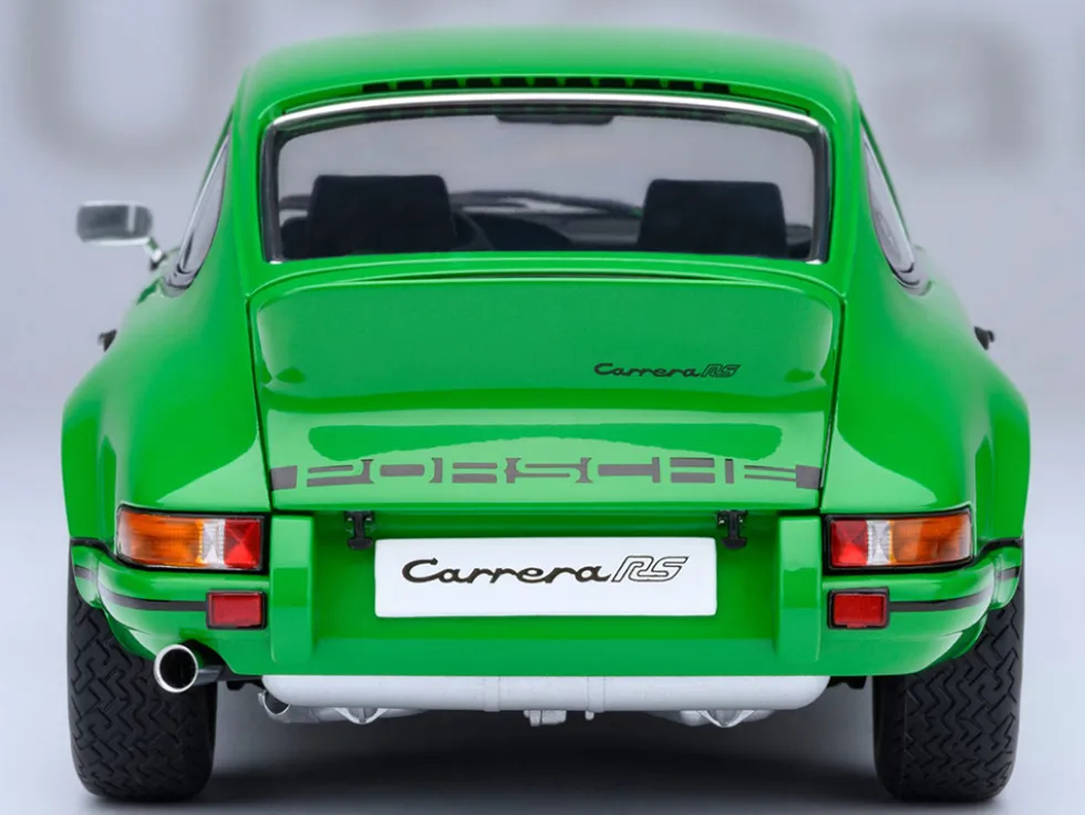Porsche 911 Carrera 2.7 RS Viper Green with Black Stripes and Wheels 1/18 Model Car by Autoart