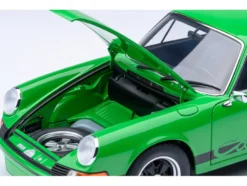 Porsche 911 Carrera 2.7 RS Viper Green with Black Stripes and Wheels 1/18 Model Car by Autoart