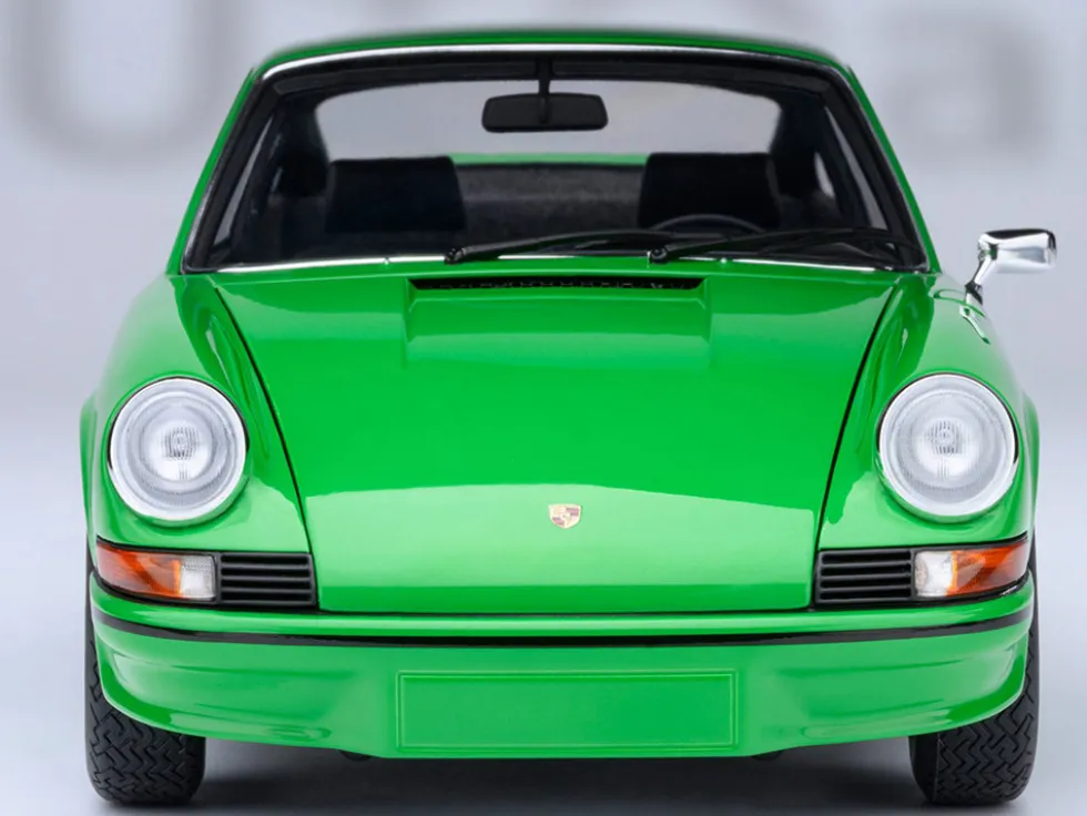 Porsche 911 Carrera 2.7 RS Viper Green with Black Stripes and Wheels 1/18 Model Car by Autoart