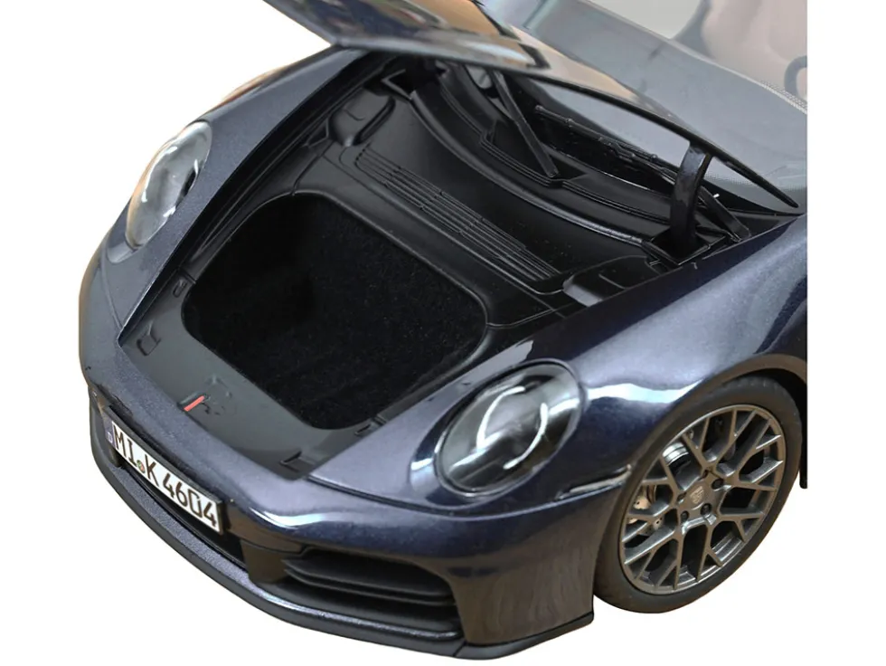 2024 Porsche 911 Carrera S Cabriolet Yachting Blue Metallic 1/18 Diecast Model Car by Norev