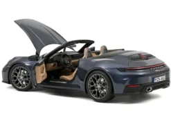 2024 Porsche 911 Carrera S Cabriolet Yachting Blue Metallic 1/18 Diecast Model Car by Norev