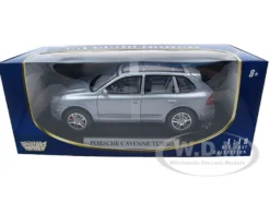 2008 Porsche Cayenne Turbo Silver 1/18 Diecast Model Car Motormax 73179