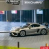Porsche Cayman GT4 RS GT Silver Metallic Collab64 Series 1/64 Diecast Model Car Tarmac Works T64MC-004-SL)