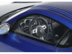 2012 Porsche Cayman R Aqua Blue Metallic 1/18 Model Car by GT Spirit