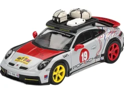 Porsche 911 Dakar #19 "Uncle Rally" Gray with Graphics and Roof Rack Limited Edition 1/64 Diecast Model Car by Mini GT