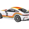 2025 Porsche 911 GT3 (992.2) #3 "Andial Livery" White with Stripes 1/64 Diecast Model Car by Paragon Models