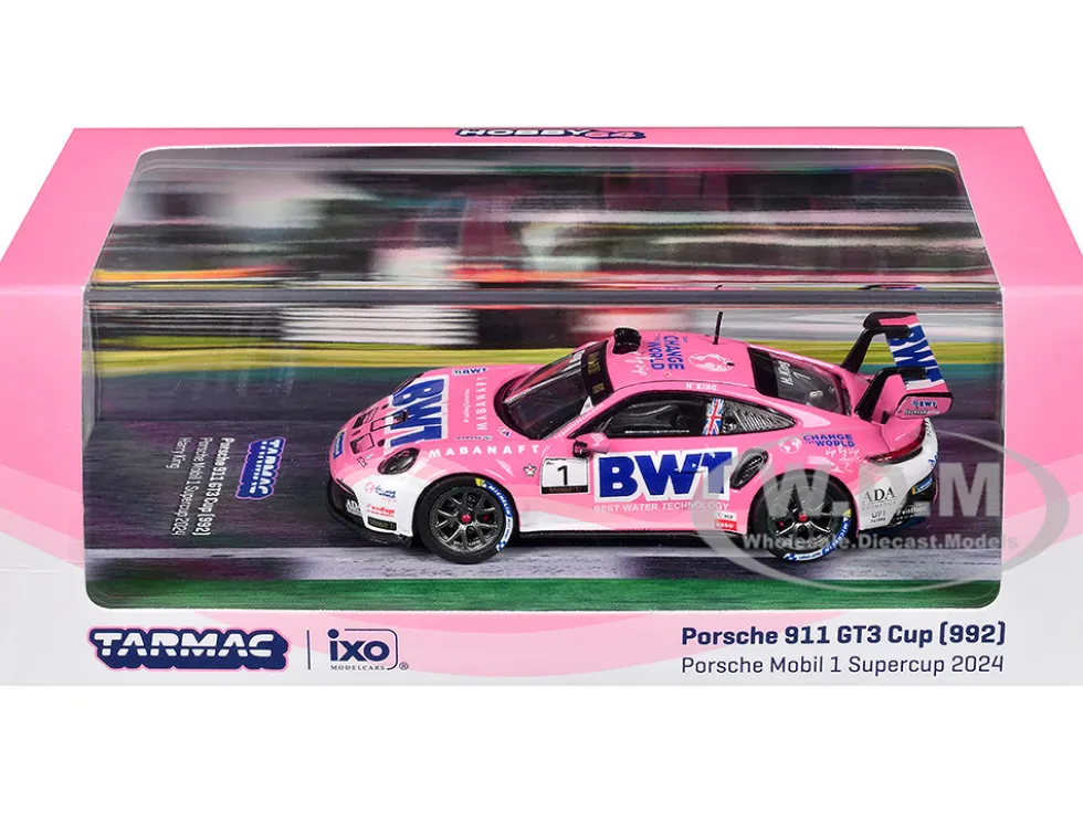 Porsche 911 GT3 Cup (992) #1 Harry King "Porsche Mobil 1 Supercup" (2024) "Hobby64" Series 1/64 Diecast Model by Tarmac Works