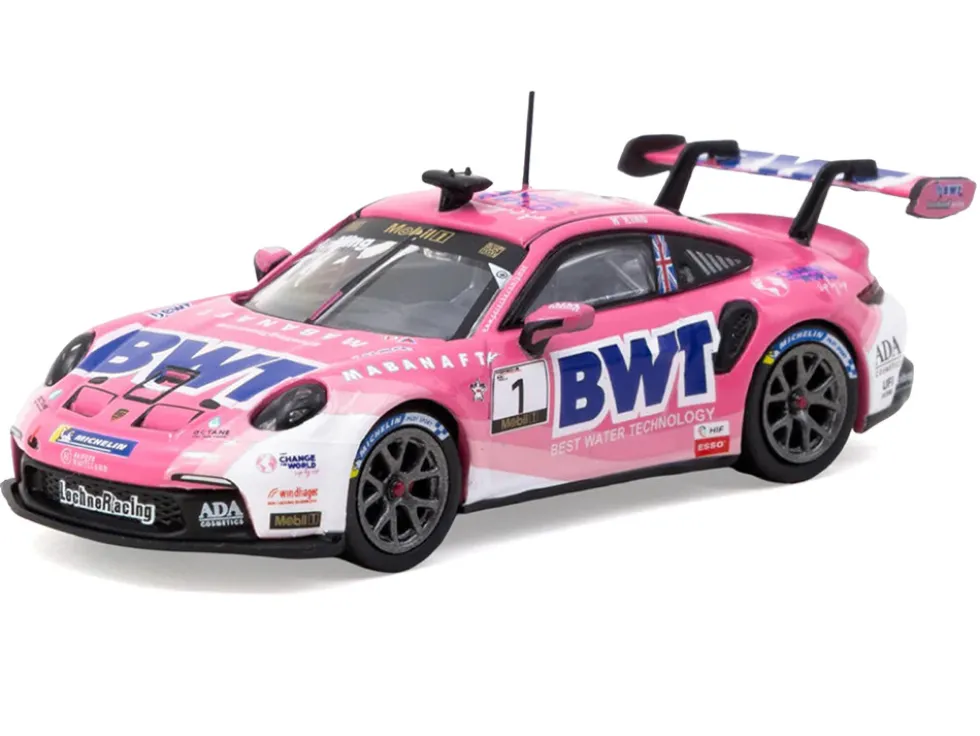 Porsche 911 GT3 Cup (992) #1 Harry King "Porsche Mobil 1 Supercup" (2024) "Hobby64" Series 1/64 Diecast Model by Tarmac Works