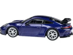 2025 Porsche 911 GT3 (992.2) Gentian Blue Metallic with Carbon Stripe 1/64 Diecast Model Car by Paragon Models