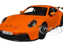 Porsche 911 GT3 Orange 1/24 Diecast Model Car Bburago 21104or