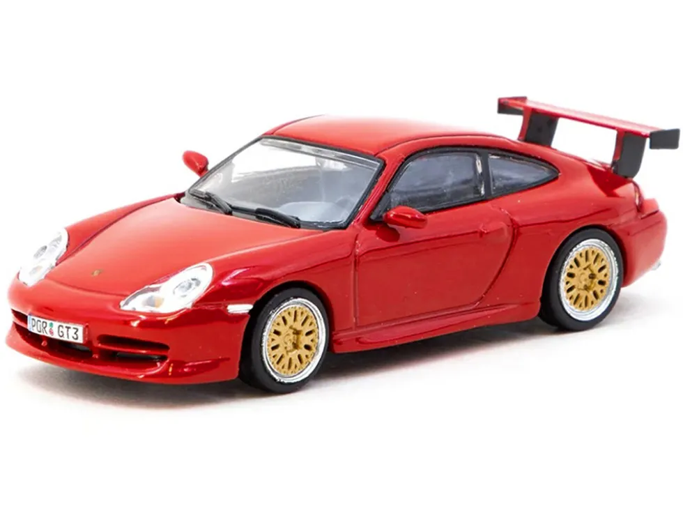 Porsche 911 GT3 (996) Red "Global64" Series 1/64 Diecast Model by Tarmac Works