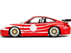 Porsche 911 GT3 (996) Red with White Graphics