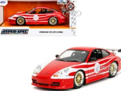 Porsche 911 GT3 (996) Red with White Graphics