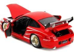 Porsche 911 GT3 (996) Red with White Graphics
