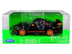 Porsche 911 997 GT3 RS Black 1/24 1/27 Diecast Model Car Welly 22495
