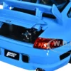 Porsche 911 GT3 RS Light Blue Black Accents Fast & Furious Movie 1/24 Diecast Model Car Jada 33667