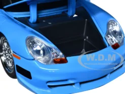 Porsche 911 GT3 RS Light Blue Black Accents Fast & Furious Movie 1/24 Diecast Model Car Jada 33667