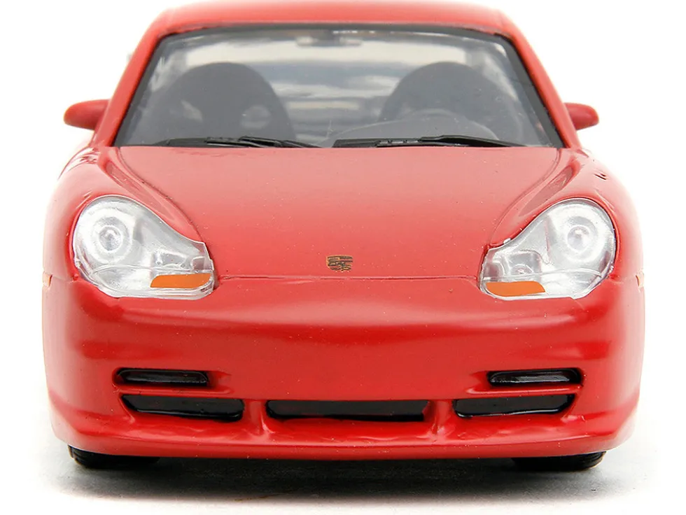 Porsche 911 GT3 RS Matt Orange and Silver Metallic Pink Slips Series 1/32 Diecast Model Car Jada 34663