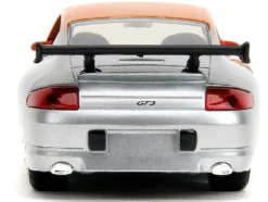 Porsche 911 GT3 RS Matt Orange and Silver Metallic Pink Slips Series 1/32 Diecast Model Car Jada 34663